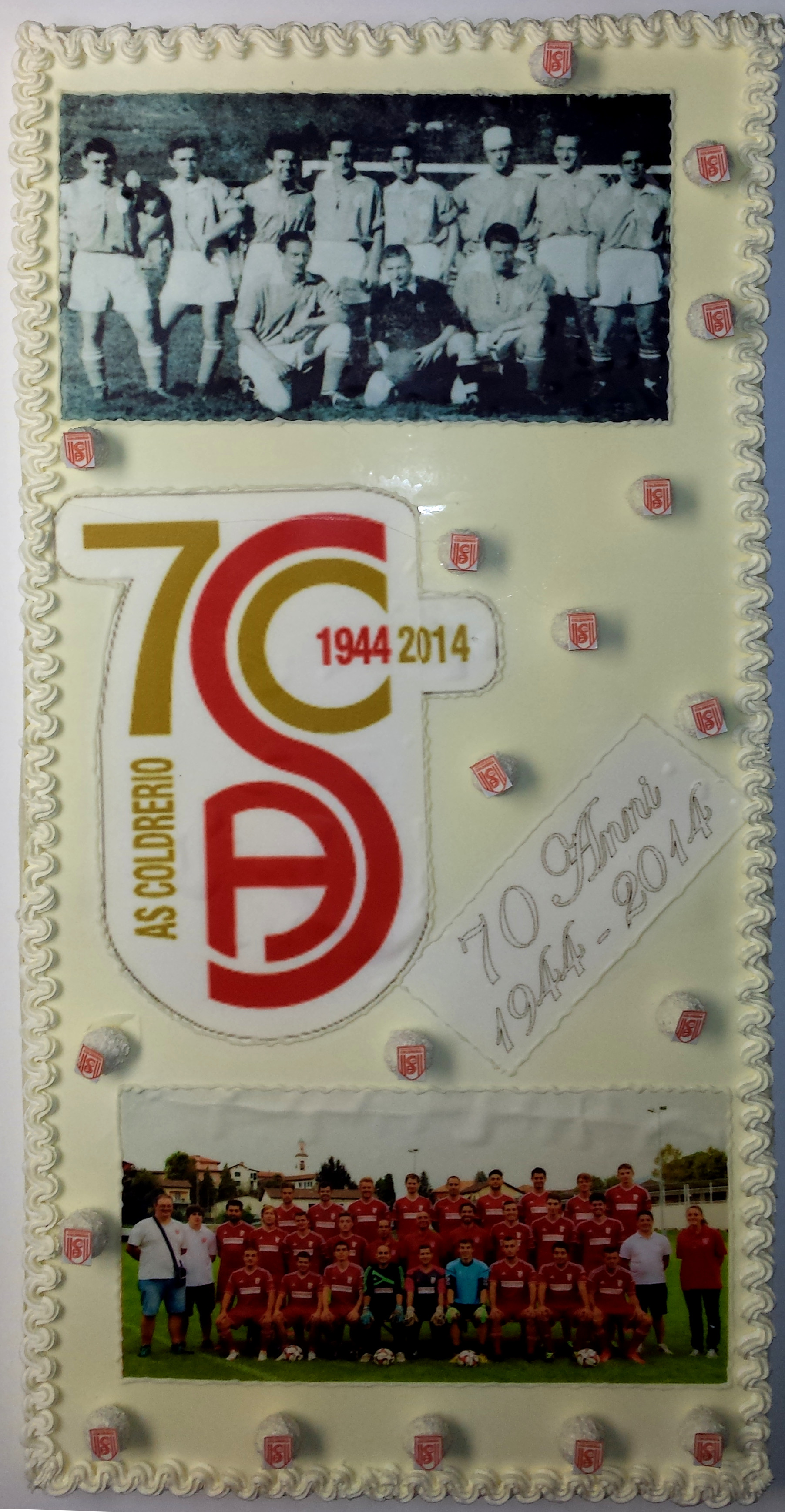 Torta 70 anni AS Coldrerio